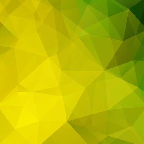 Achtergrond gemaakt van groene driehoekjes. Vierkante samenstelling met geometrische vormen. EPS-10 — Stockvector