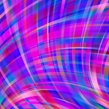 Mor arka plan bulanık hafif kavisli hatları ile vektör Illustration. Vektör geometrik çizim