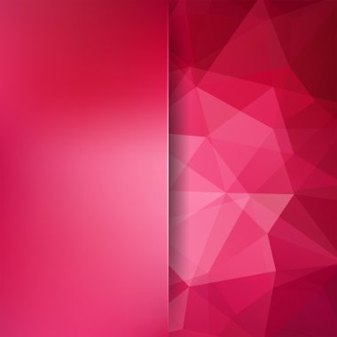 Soyut poligonal vektör arka plan. Kırmızı geometrik vektör çizim. Yaratıcı tasarım şablonu. Soyut vektör arka plan tasarım kullanmak için