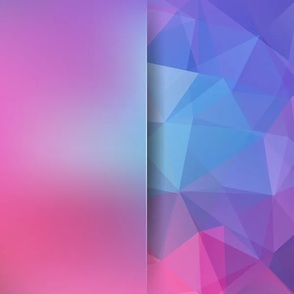 Astratto stile geometrico sfondo rosa. Sfondo blu affari Sfocatura sfondo con vetro. Illustrazione vettoriale — Vettoriale Stock