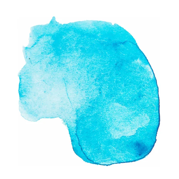 Blue watercolor stain with watercolour paint stroke — Stock vektor