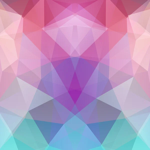 Abstract background consisting of triangles. Geometric design for business presentations or web template banner flyer. Vector illustration. Pink, blue, purple colors — Stockový vektor