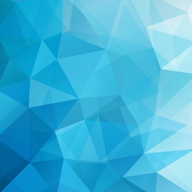 Geometrik şekillerin arka planı. Mavi mozaik desen. Vektör EPS 10. Vektör illüstrasyonu