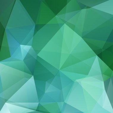 Soyut geometrik stil yeşil arkaplan. Vektör illüstrasyonu