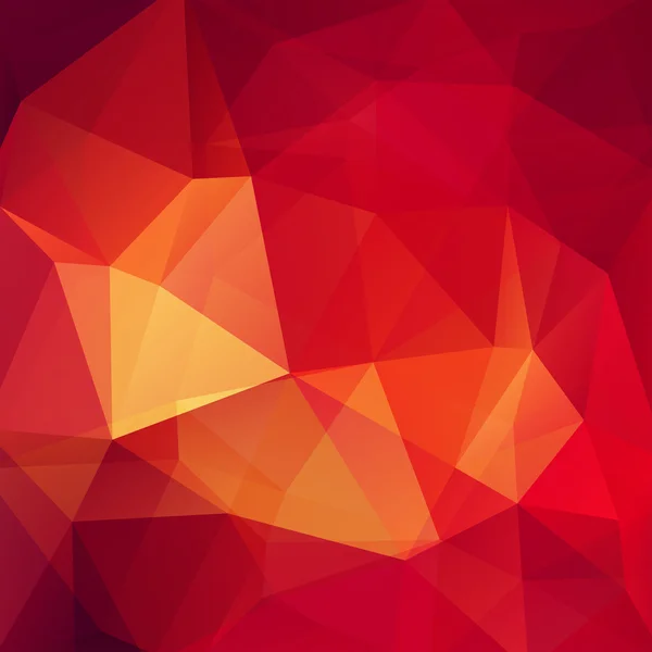 Abstract polygonal vector background. Red geometric vector illustration. Creative design template. Red, brown, orange colors — Stock vektor