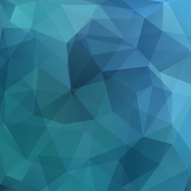 Soyut geometrik tarzı mavi arka plan. Vektör çizim