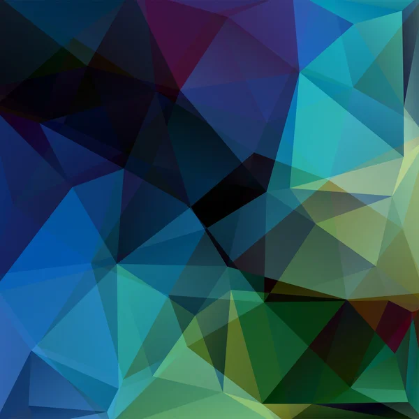 多角形のベクトルの背景を抽象化します。暗いの幾何学的なベクトルの図。創造的なデザイン テンプレートです。暗い緑、青の色 — ストックベクタ