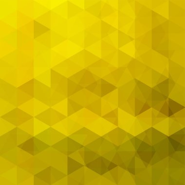 Geometrik desen, üçgenler sarı tonları arka planda vektör. İllüstrasyon model