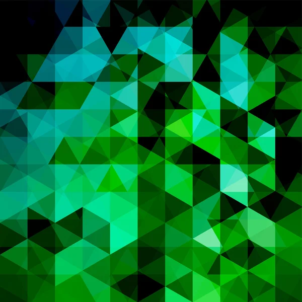 Dreieck-Vektorhintergrund. kann im Cover-Design, Buchdesign, Website-Hintergrund verwendet werden. Vektorillustration. grün, blau, schwarz. — Stockvektor