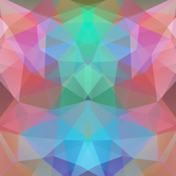 Abstrakter Hintergrund, der aus Dreiecken besteht. geometrisches Design für Unternehmenspräsentationen oder Webvorlagen-Banner-Flyer. Vektorillustration. grün, blau, rot, braun — Stockvektor