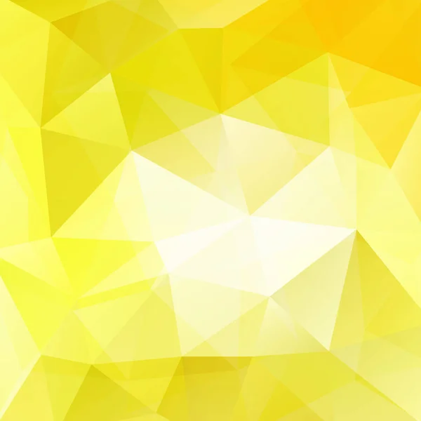Background made of yellow triangles. Square composition with geometric shapes. Eps 10 — Stock Vector