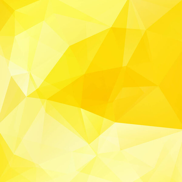 Фон сделан из треугольников. Квадратная композиция геометрической формы. Eps 10 Желтый цвет
