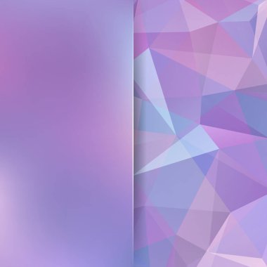 Arka plan mavi, pembe, mor üçgenler oluşan. İş sunumları veya web şablonu afiş afiş için geometrik tasarım. Vektör çizim