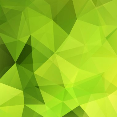 Yeşil üçgen oluşan arka plan. İş sunumları veya web şablonu afiş afiş için geometrik tasarım. Vektör çizim