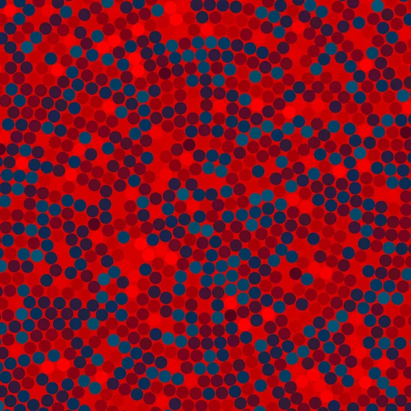 Sfondo semplice costituito da piccoli cerchi, illustrazione vettoriale. Colori rosso, blu, marrone — Vettoriale Stock