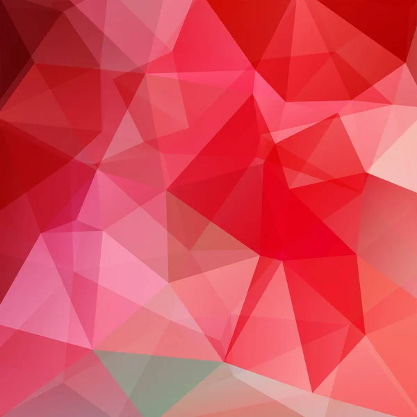 Achtergrond gemaakt van rode driehoeken. Vierkante samenstelling met geometrische vormen. EPS-10 — Stockvector