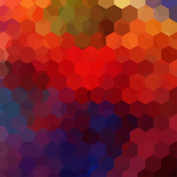 Hintergrund geometrischer Formen. buntes Mosaikmuster. Vektor eps 10. Vektor-Illustration. rot, orange, blaue Farben. — Stockvektor
