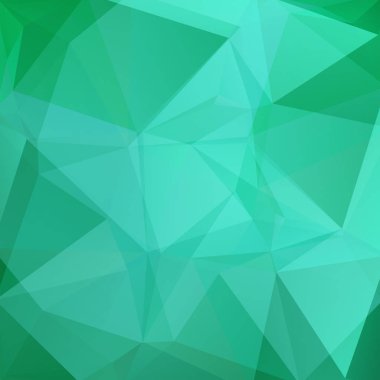 Poligonal vektör arka plan. Kullanılabilir kapak tasarımı, kitap tasarımı, Web sitesi arka plan. Vektör çizim. Yeşil renk.