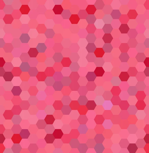 Abstrakt sömlös bakgrund bestående av hexagoner. Geometriska design för företagspresentationer eller web mall för banner flyer. Vektorillustration. Rosa färg. — Stock vektor