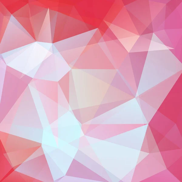 Fondo hecho de triángulos. Composición cuadrada con formas geométricas. Eps 10 Rosa, colores blancos — Archivo Imágenes Vectoriales