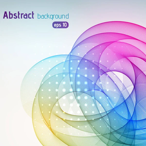 Streszczenie tło wirowa kolorowe fale. Ilustracja wektorowa EPS 10. — Wektor stockowy