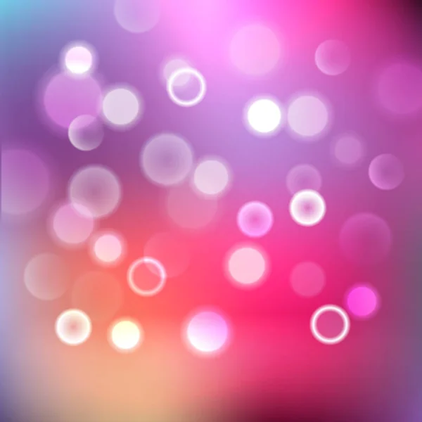 Pastel pink, orange, purple bokeh background, vector illustration — Stock Vector