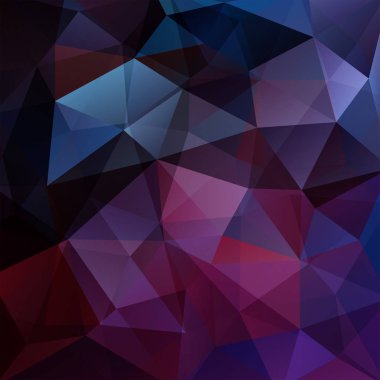 Soyut geometrik stil mor arka plan. Vektör çizim. Koyu mor, siyah, mavi renk.