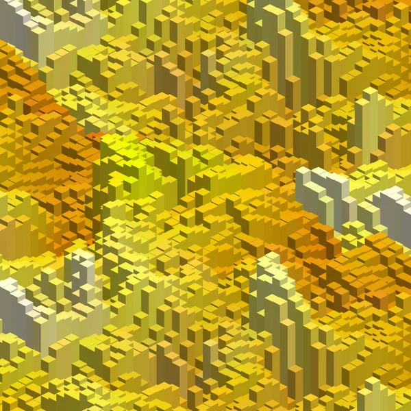 3d fond jaune avec des cubes. Vecteur eps 10 — Image vectorielle