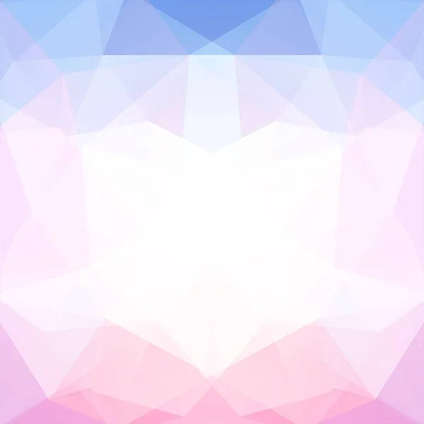 Abstrakta geometriska stil pastellfärgade bakgrunden. Rosa, vit, blå färger. Vektorillustration — Stock vektor