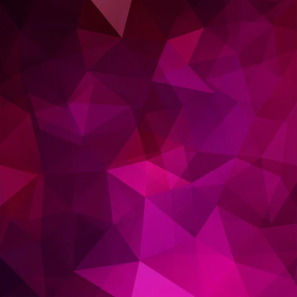 Background made of pink, purple triangles. Square composition with geometric shapes. Eps 10 — Stock Vector