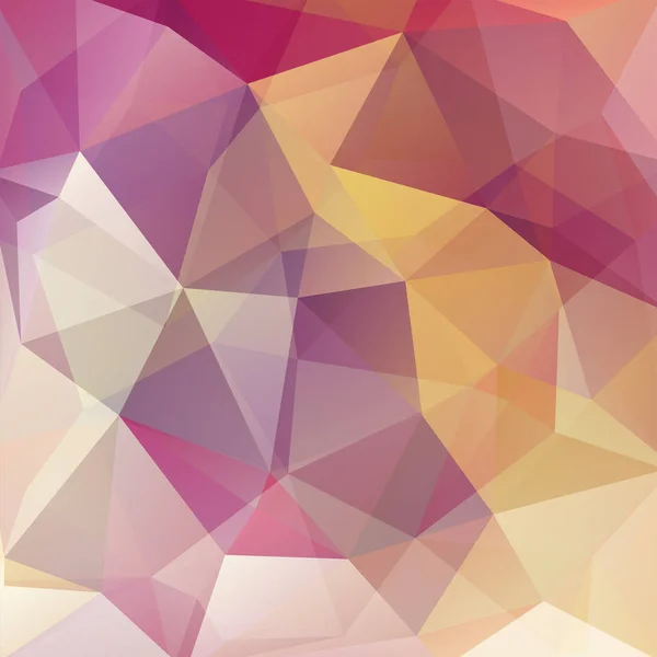 Astratto sfondo mosaico. Sfondo geometrico triangolare. Elementi di design. Illustrazione vettoriale. Colori rosa, viola, giallo . — Vettoriale Stock