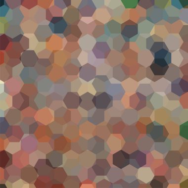 Arka plan kahverengi altıgenler oluşan. İş sunumları veya web şablonu afiş afiş için geometrik tasarım. Vektör çizim