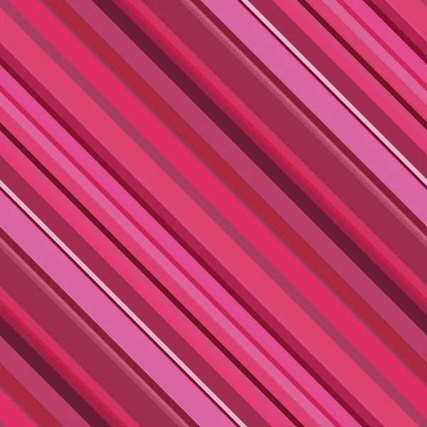 Fond abstrait sans couture avec des rayures roses, rouges, illustration vectorielle — Image vectorielle