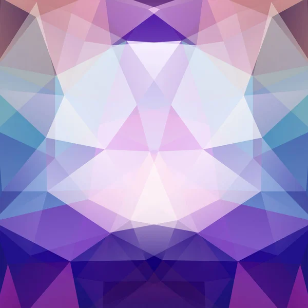 Modèle géométrique, fond vectoriel triangles polygones dans les tons violet et bleu. Schéma d'illustration — Image vectorielle