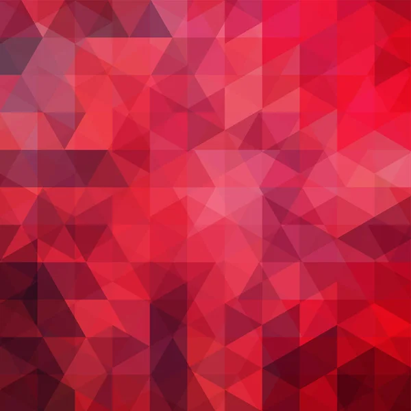 Fondo de mosaico rojo abstracto. Fondo geométrico triangular. Elementos de diseño. Ilustración vectorial — Archivo Imágenes Vectoriales