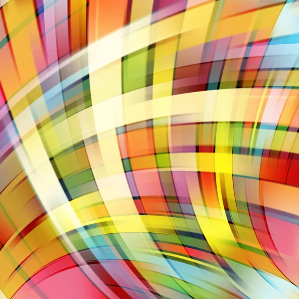 Vektorillustration eines farbenfrohen abstrakten Hintergrunds mit unscharfen, leicht geschwungenen Linien. Vektorgeometrische Darstellung. — Stockvektor