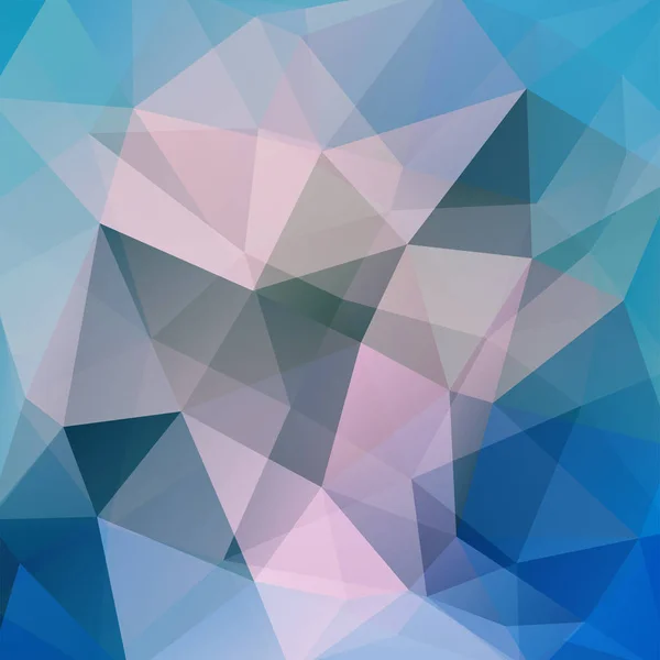 Fondo abstracto compuesto por triángulos azul, rosa y gris. Diseño geométrico para presentaciones de negocios o volante de banner de plantilla web. Ilustración vectorial — Vector de stock
