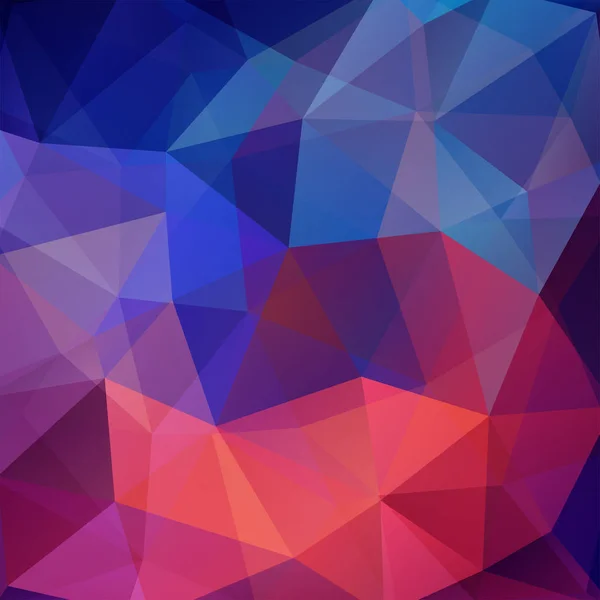 Fond vectoriel polygonal. Peut être utilisé dans la conception de couverture, conception de livre, fond de site Web. Illustration vectorielle. Couleurs bleu, rose, orange . — Image vectorielle