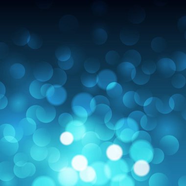 Bokeh arka plan, vektör çizim mavi