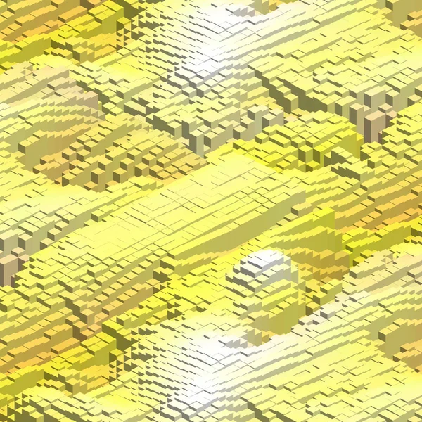 3d fond jaune avec des cubes. Vecteur eps 10 — Image vectorielle
