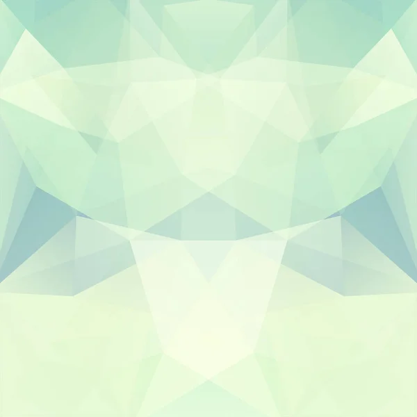 Abstrakta mosaik bakgrund. Triangel geometrisk bakgrund. Designelement. Vektorillustration. Vita, gröna färger. — Stock vektor
