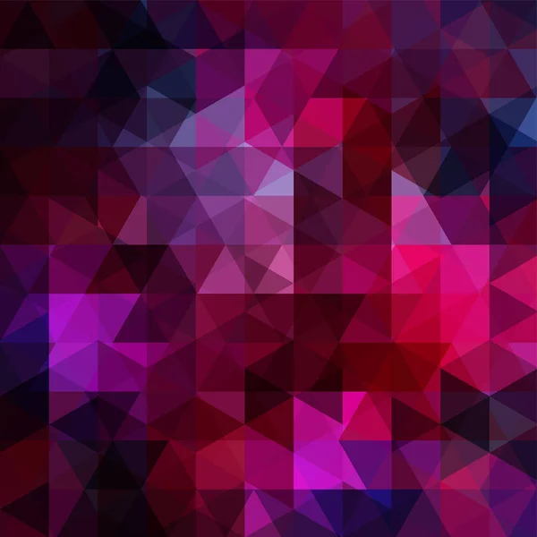 Astratto sfondo mosaico. Sfondo geometrico triangolare. Elementi di design. Illustrazione vettoriale. Rosa, colori viola . — Vettoriale Stock