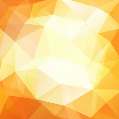 Geometrik desen, çokgen üçgenler arka planda beyaz ve sarı tonlar vektör. İllüstrasyon model