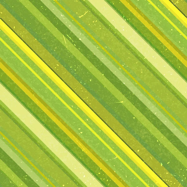 Sömlös abstrakt bakgrund med gröna, gula ränder, vektorillustration — Stock vektor