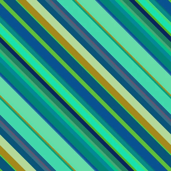 Modèle de rayures diagonales, fond de texture sans couture. Idéal pour l'impression sur tissu et papier ou décoration. Vert, couleurs bleues . — Image vectorielle