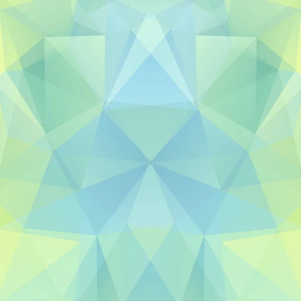 Pola geometris, segitiga poligon Latar belakang vektor dalam warna hijau pastel, warna biru. Pola ilustrasi - Stok Vektor