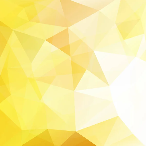 Geometrische patroon, polygon driehoeken vector achtergrond in gele tinten. Illustratiepatroon — Stockvector