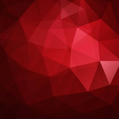 Soyut poligonal vektör arka plan. Kırmızı geometrik vektör çizim. Yaratıcı tasarım şablonu.