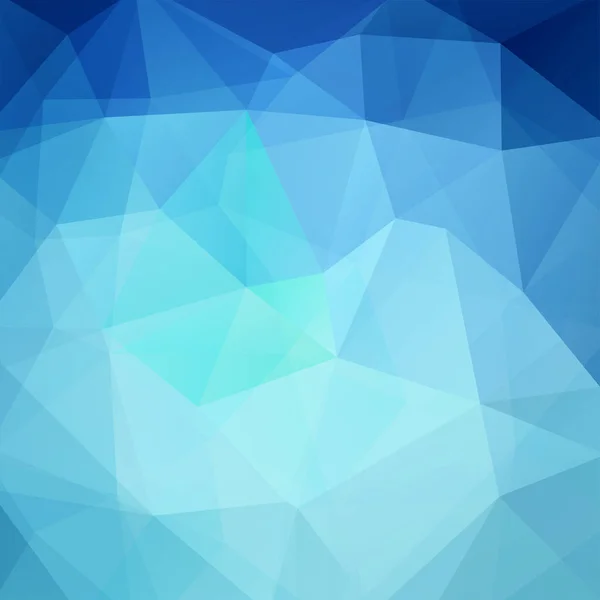抽象的な青いモザイクの背景。三角形の幾何学的背景。デザイン要素。ベクターイラスト — ストックベクタ