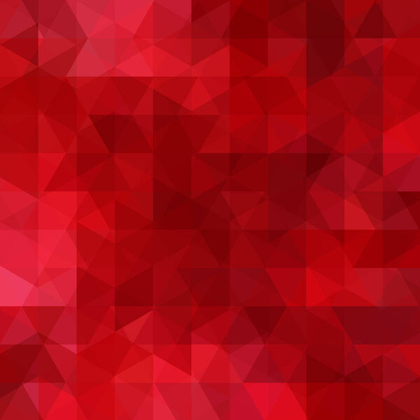 Triangle red vector background. Can be used in cover design, book design, website background. Vector illustration